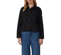 s.Oliver Kurzjacke Relaxed Fit aus Struktur-Jersey Schwarz Größe 36