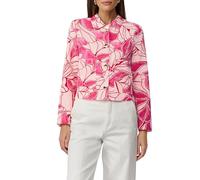 s.Oliver BLACK LABEL - Strukturierte Jacke mit All-over-Print pink/beige - Gr. - 42