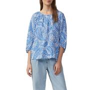 Strukturierte Relaxed-Fit-Bluse mit Raffungen und Raglanärmeln 38 blau 2163640.55A0.38