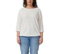 Strukturierte Shirt-Bluse mit U-Boot-Ausschnitt 46 creme 2179770.0210.46