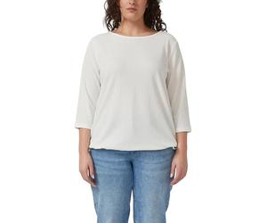 s.Oliver Strukturierte Shirt-Bluse mit U-Boot-Ausschnitt