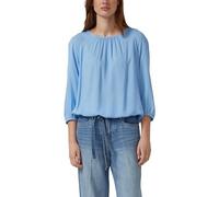 Strukturierte Viskose-Bluse mit Raff-Details 48 blau 2180359.5141.48