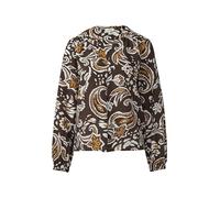 Strukturierte Viskosemix-Bluse mit All-over-Print 44 braun|mehrfarbig 2170028.89A2.44