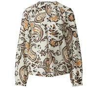 Strukturierte Viskosemix-Bluse mit All-over-Print 40 creme|mehrfarbig 2170028.02A2.40