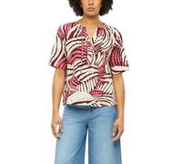 Strukturierte Viskosemix-Bluse mit Raffung 38 pink|mehrfarbig 2179125.42A0.38