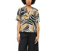 Strukturierte Viskosemix-Bluse mit Raffung 40 gelb|mehrfarbig 2179125.84A0.40