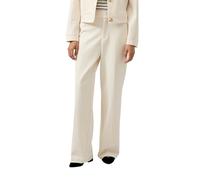 s.Oliver Stoffhose Damen Gr. 44 Beige Web mit Bundfalte Lang (22126027-44)