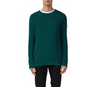 Strukturierter Baumwoll-Pullover mit Label-Patch S grün 2170219.7953.S