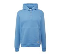 s.Oliver Strukturierter Hoodie mit Druckknöpfen und Kängurutasche blau L