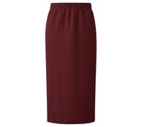 s.Oliver Strukturierter Midi-Rock mit Schlitz und Elastikbund