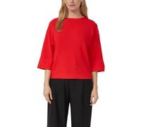 Strukturierter Pullover im Relaxed Fit mit Zierknopfleiste 44 rot 2174953.3214.44