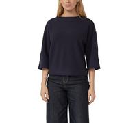 Strukturierter Pullover im Relaxed Fit mit Zierknopfleiste 38 blau 2174953.5959.38