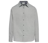 Langarmhemd S.OLIVER, Herren, Gr. XXL, N-Gr, blau, Obermaterial: 78% Baumwolle, 20% Elasthan, 2% Polyester, unifarben, casual, regular fit taillenbedeckt, Langarm Manschette, Hemden, aus Seersucker (5