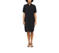Strukturiertes Hemdblusenkleid 36 schwarz 2179224.9999.36