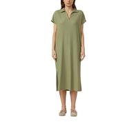 Strukturiertes Jersey-Kleid mit Schlitzen 42 olive 2183748.7900.42
