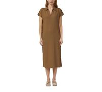 Strukturiertes Jersey-Kleid mit Schlitzen 46 braun 2183748.8918.46