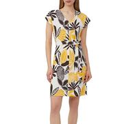 Strukturiertes Jerseykleid mit All-over-Print und Gürtel 44 creme 2166365.02A0.44