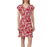 s.Oliver Strukturiertes Jerseykleid mit All-Over-Print und Gürtel
