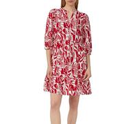 Strukturiertes Kleid aus Viskosemix mit Eingrifftaschen 46 rot 2174157.35A1.46