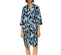 Strukturiertes Kleid aus Viskosemix mit Eingrifftaschen 36 blau 2166409.59A0.36