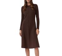 Strukturiertes Midikleid aus weichem Sweat im Slim Fit 36 braun 2170105.8945.36