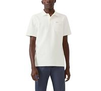 Poloshirt S.OLIVER, Herren, Gr. XL, weiß, Jersey, Obermaterial: 100% Baumwolle, unifarben, normal hüftbedeckend, Rundhals, Shirts, in Waffle-Optik (54472936-XL) weiß