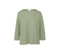 s.Oliver Strukturiertes Sweatshirt aus Baumwollmix mit 3/4-Ärmeln