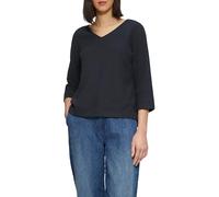 Strukturiertes Sweatshirt aus Baumwollmix mit 3/4-Ärmeln 36 blau 2164125.5959.36
