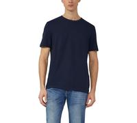 Strukturiertes T-Shirt aus Baumwollmix M blau 2174889.5978.M