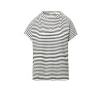 s.Oliver Strukturiertes T-Shirt im O-Shape Schwarz/Creme Größe 38 2166327.02H2.38