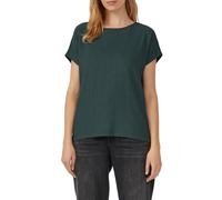 s.Oliver RED LABEL Relaxed Fit T-Shirt mit Stretch-Anteil in Dunkelgruen, Größe 38
