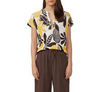 Strukturiertes T-Shirt im Relaxed Fit mit V-Ausschnitt 42 creme 2166363.02A0.42