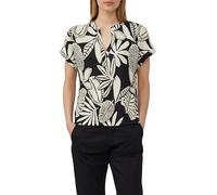 Strukturiertes T-Shirt im Relaxed Fit mit V-Ausschnitt 40 schwarz 2166363.99A0.40