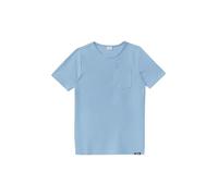 Strukturiertes T-Shirt mit Brusttasche 134/140 blau 2164562.5312.134_140