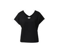 Strukturiertes V-Neck-T-Shirt im Relaxed Fit 38 schwarz 2178640.9999.38