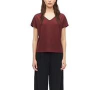 Strukturiertes V-Neck-T-Shirt im Relaxed Fit 34 rot 2178640.3903.34