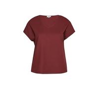Strukturiertes V-Neck-T-Shirt im Relaxed Fit 50 rot 2182887.3903.50
