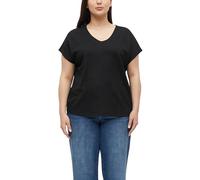 s.Oliver Strukturiertes V-Neck-T-Shirt im Relaxed Fit