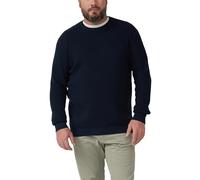 Strukturmix-Pullover aus reiner Baumwolle 4XL blau 2174195.5978.4XL