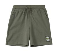 Jersey-Bermuda im Relaxed Fit mit Print-Detail 104 olive 2176169.7981.104
