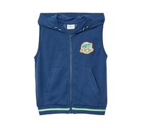 Sweat-Weste mit Kapuze und Stickerei 128/134 blau 2166500.5730.128_134