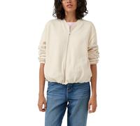 s.Oliver Sweatshirt-Jacke mit Gummibündchen Weiß Größe 42