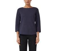 Jacquard-Sweatshirt im Relaxed Fit mit U-Boot-Ausschnitt 42 blau 2170799.5924.42