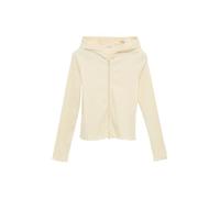 Sweatjacke aus Rippware mit Wellensaum und Zwei-Wege-Reißverschluss 170/176 creme 2164722.0600.170_176