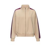 Sweatjacke S.OLIVER "Relaxjacke / Loungejacke" Gr. 36/38, beige (sand) Damen Sweatjacken (49451840-36) sand