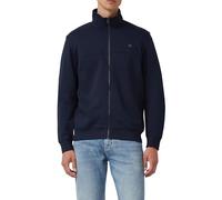 s.Oliver Sweatjacke mit Stehkragen, Eingrifftaschen und Logo-Detail L Blau