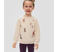 s.Oliver RED LABEL Weiches Sweatshirt mit Rundhalsausschnitt in Sand, Größe 116