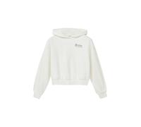 Cropped Kapuzensweater im Oversize-Shape mit Rückenprint 134/140 creme|weiß 2171255.0210.134_140