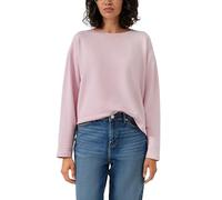 s.Oliver Sweatshirt verkürzt mit Naht-Details Relaxed Fit Baumwoll-Mix Rosa Größe 38