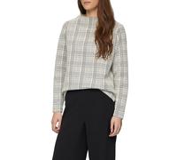 Gemustertes Sweatshirt mit Turtleneck 36 creme